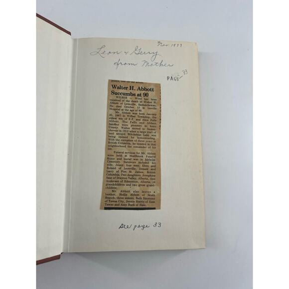 Pioneers and Followers of Idlywild and Witchekan Districts Turner Warwick Book - Picture 2 of 10